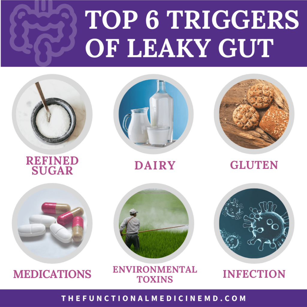 6 Triggers of Leaky Gut Signs